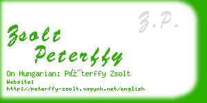 zsolt peterffy business card